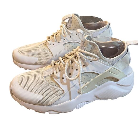Nike Air Huarache Run Ultra, Triple White, 819685-101, Mens Running, Size 8 - Picture 1 of 7